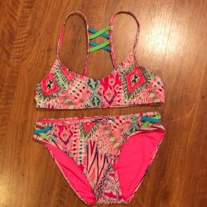 Coral Tropics Girls Bikini